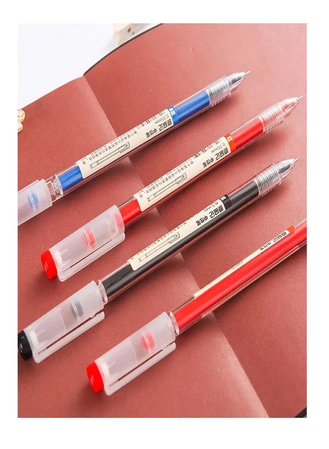 BEMLP Gel Ink Pen Quick Drying Liquid Ink Pens fine point Japanese Style Pens 0.38 mm Ballpoint Maker Pen School Office student Exam Writing Stationery Supply Technical Pens 12Pcs(4 Black 4Blue 4Red) - Image 3