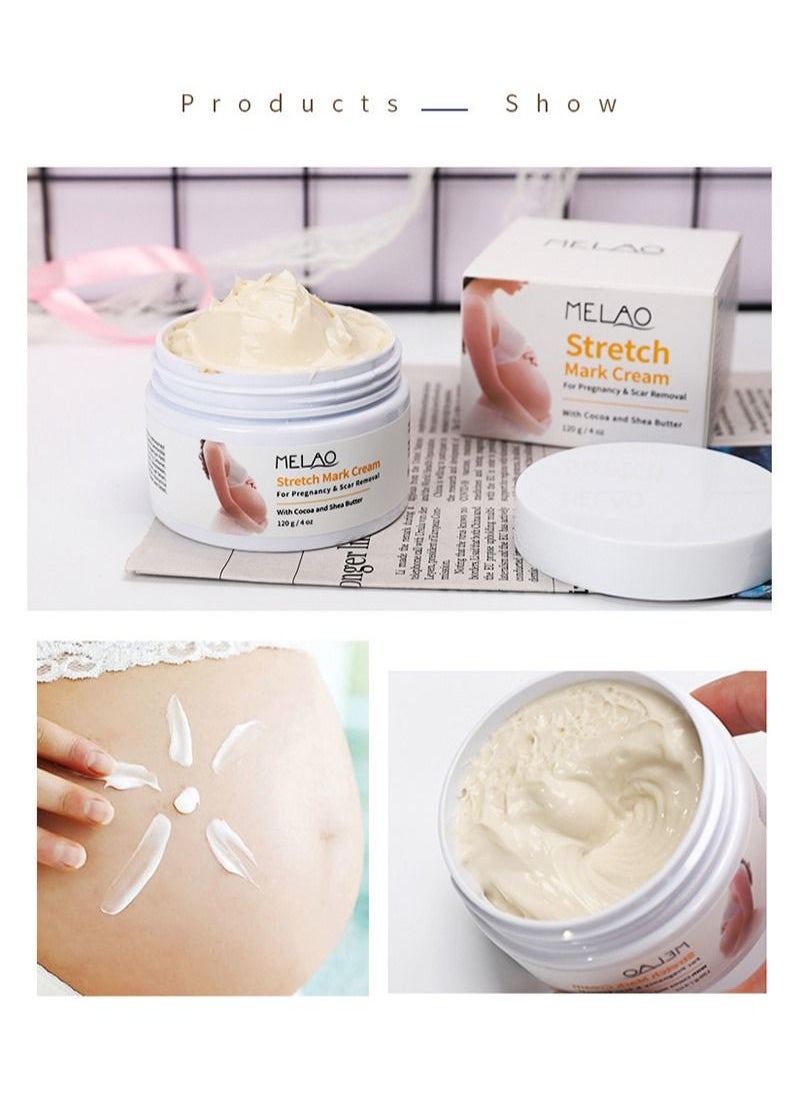 MELAO - Stretch Mark Removal Cream Pregnancy Scars Treatment Firming Repair Remove Stretch Mark 120g - Image 1