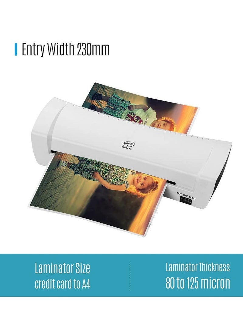general OSMILE SL200 A4 Laminator Machine, Hot and Cold Lamination, Dual Rollers, Fits A4/A5/A6, for Documents, Photos, Cards – Home, School, Office Use - Image 5