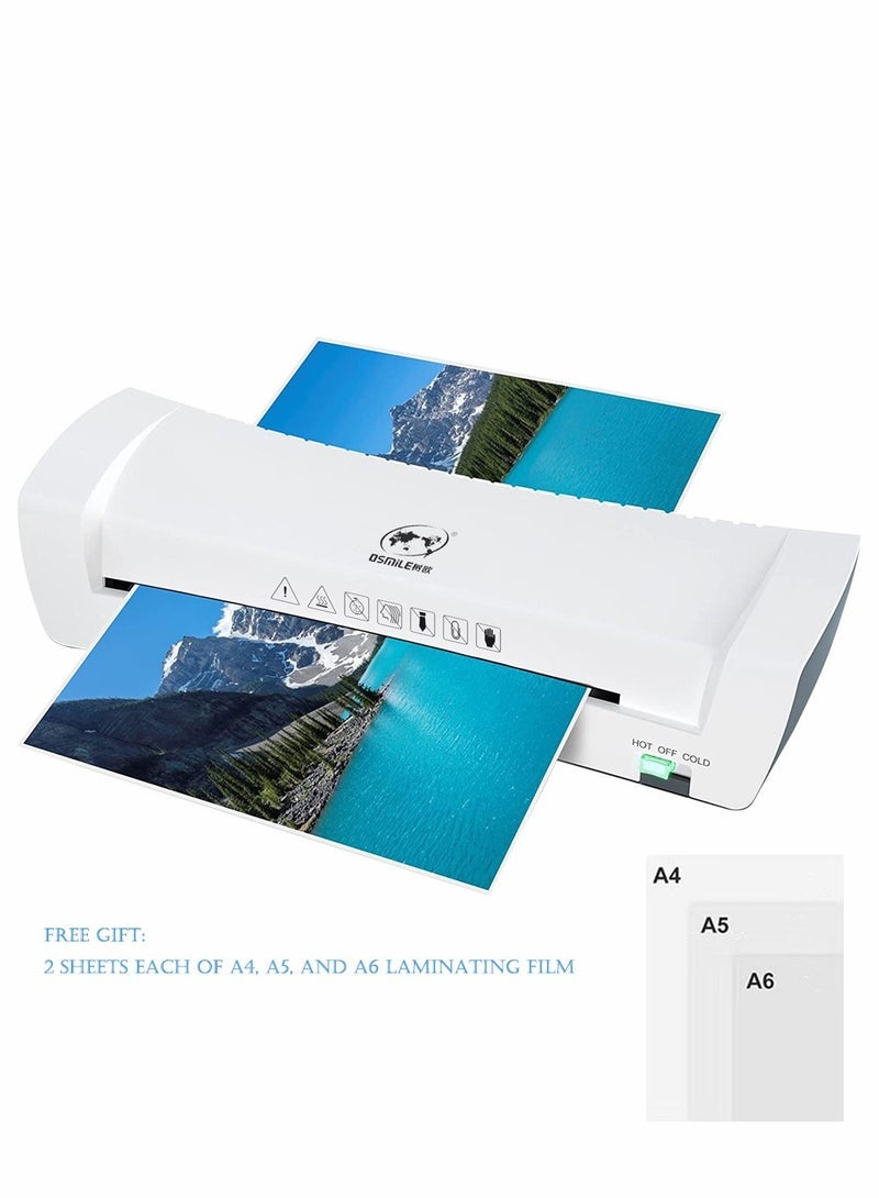 general OSMILE SL200 A4 Laminator Machine, Hot and Cold Lamination, Dual Rollers, Fits A4/A5/A6, for Documents, Photos, Cards – Home, School, Office Use - Image 1