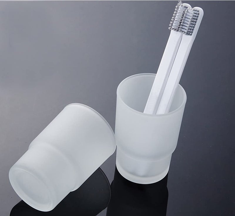 XVL Tumbler Bathroom Frosted Glass Toothbrush Holder Cup Replacement XL40 - Image 4