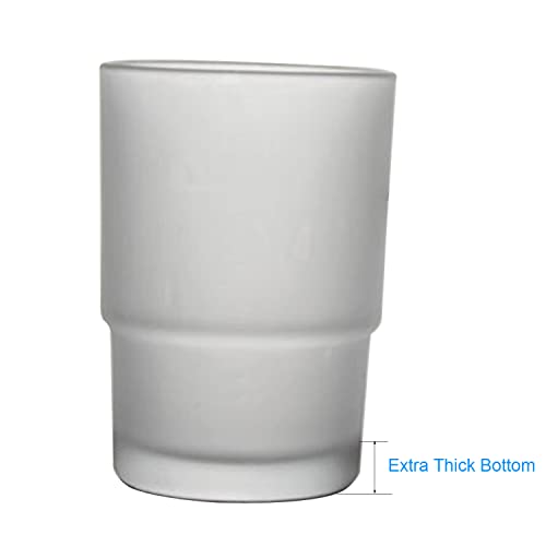 XVL Tumbler Bathroom Frosted Glass Toothbrush Holder Cup Replacement XL40 - Image 5