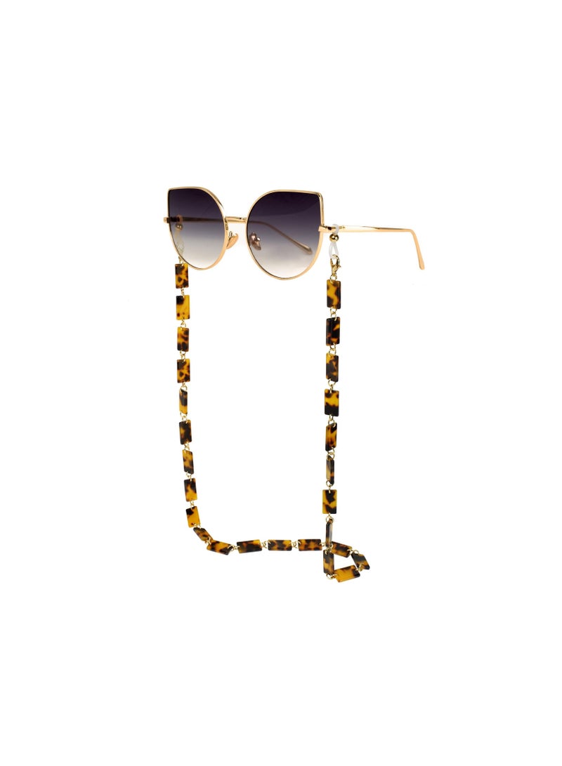 SYOSI SYOSI Mask Chain Tortoise Eyeglass Holder, Lanyard Around Neck for Women Girls, Resin Sunglass Chain Necklace for Adult  - Image 1