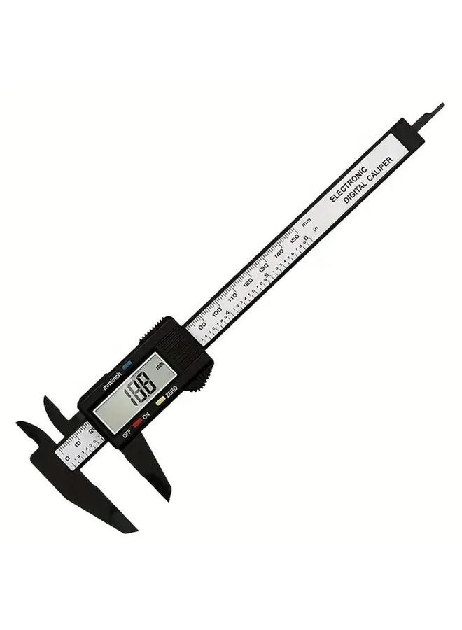 Black Digital Caliper with LCD Display Auto Shut Off Precision Measurement Tool - Image 1