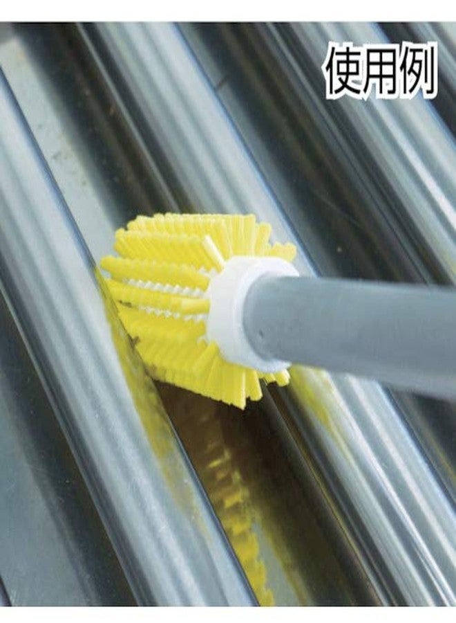 Vikan 5380-90-3 Stiff Tube Brush, Polyester, 3-1/2" x 6-1/4" OAL, Blue - Image 2