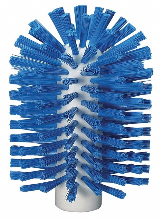 Vikan 5380-90-3 Stiff Tube Brush, Polyester, 3-1/2" x 6-1/4" OAL, Blue - Image 1