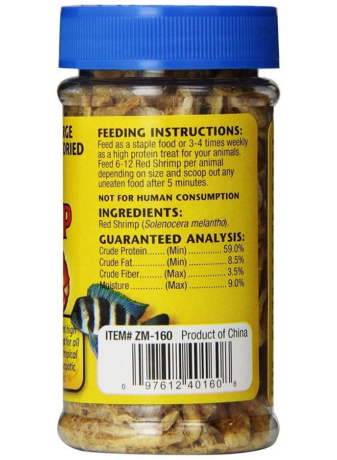 زوو ميد Zoo Med - عبوتان من الجمبري الأحمر المجفف بالشمس كبير الحجم، 0.5 أونصة لكل منهما، علاج للأسماك الاستوائية الكبيرة والسلاحف المائية - Image 2
