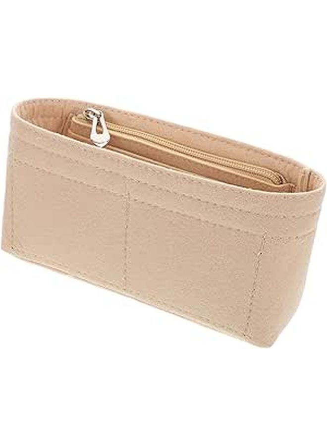 Large Zippered Felt Purse Organizer Insert for Tote Shoulder Bags - Image 1