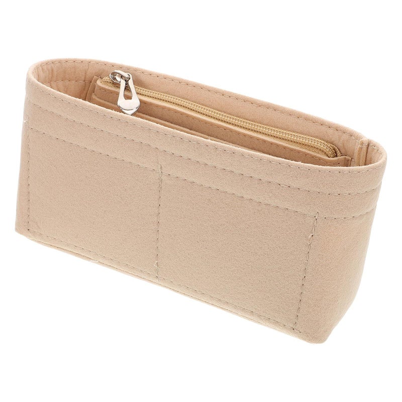 Large Zippered Felt Purse Organizer Insert for Tote Shoulder Bags - Image 2