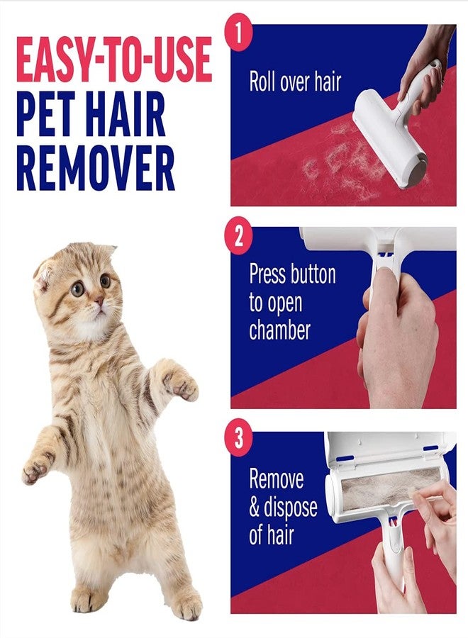 Generic Reusable Dog and Cat Hair Remover, Pet Hair Remover, Lint Remover (White and Red) - Image 2