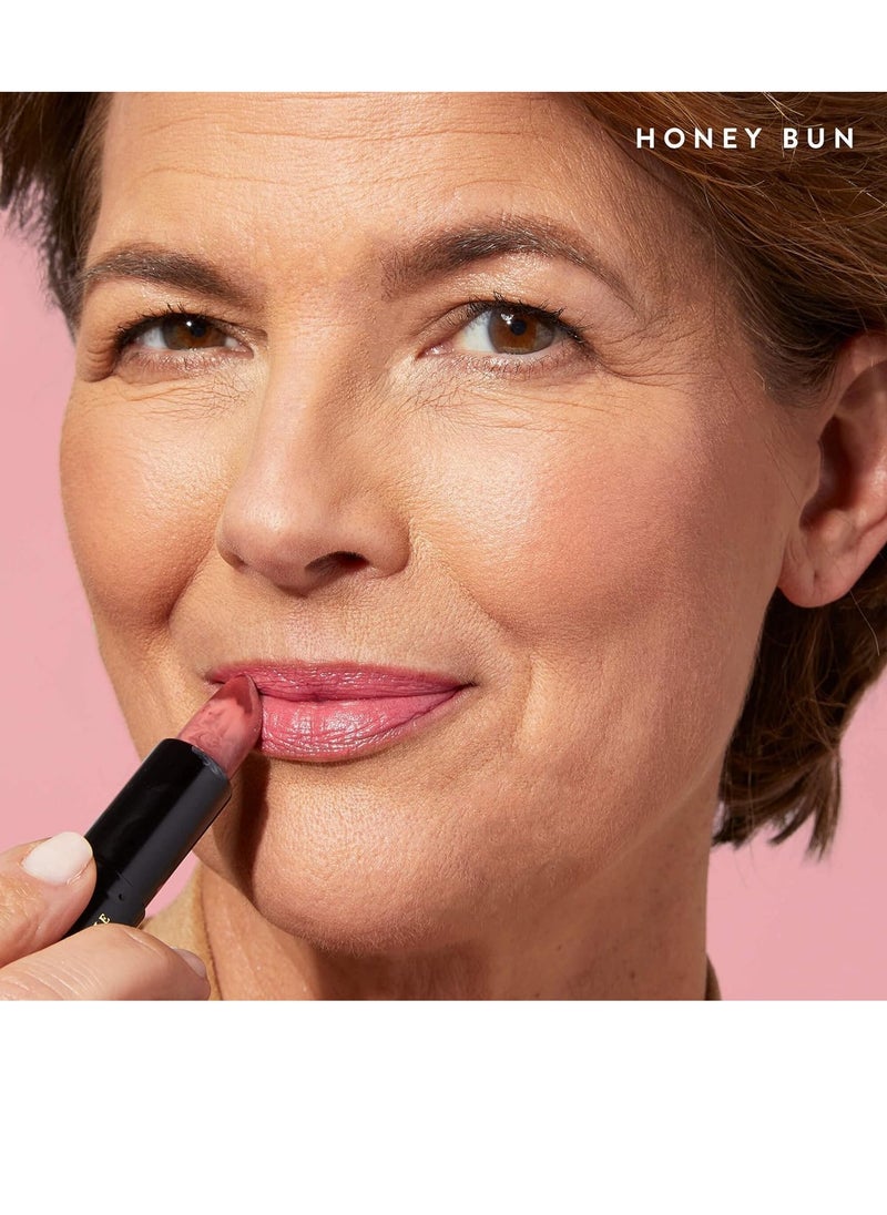 LAURA GELLER NEW YORK LAURA GELLER NEW YORK Italian Marble Sheer Lipstick - Honey Bun - Hydrating & Lightweight - Vitamin E & Caster Seed Oil - Cream Finish  - Image 2