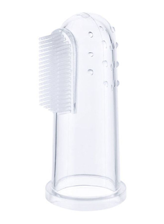 Beauenty Soft Bristle Pet Teething Gum Massager Transparent 2.4x5.4cm - Image 1