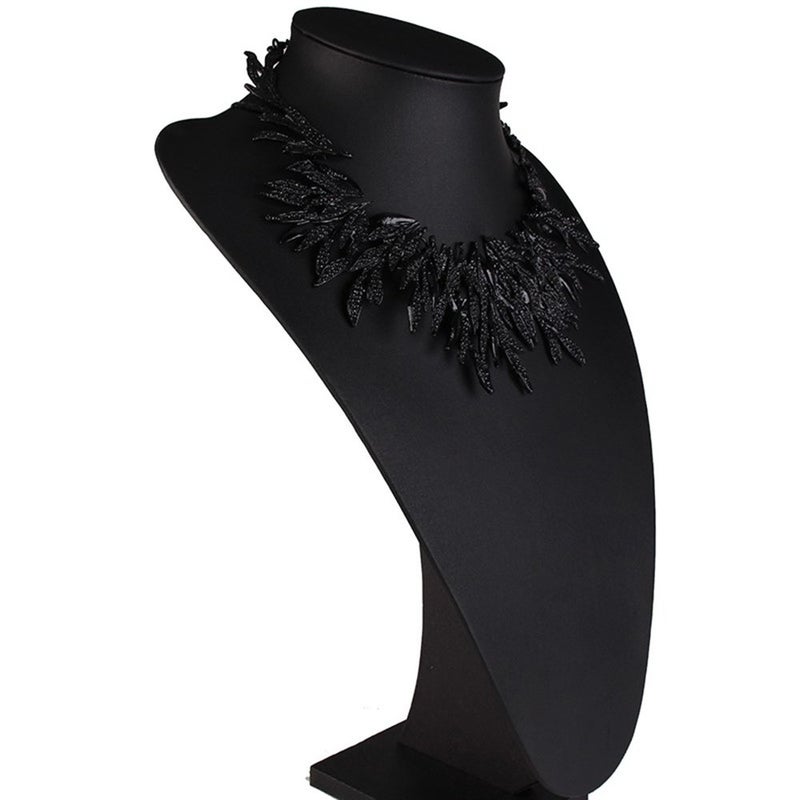 Zthread Vintage Bib Choker Collar Neklace Black Leaf Statement Collar Necklace Woman Fashion Jewelry Necklace - Image 5