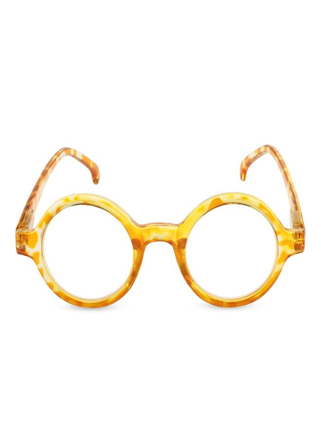 AEC Librarian3 Reading Glasses +1.25 Power Full Rim Stylish Dual-Tone Plastic Frame Eyeglasses with Turtle Shell Design & Soft Sleeve Case for Men and Women (Sunshine Yellow) - Image 3