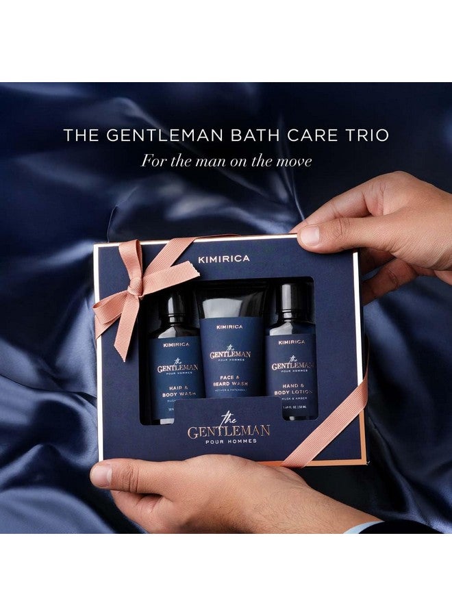 Kimirica Gentlemen Bath Care Trio Gift Set For Men's |Premium Gift Set For Husband & Boyfriend Set of 3 - Image 3