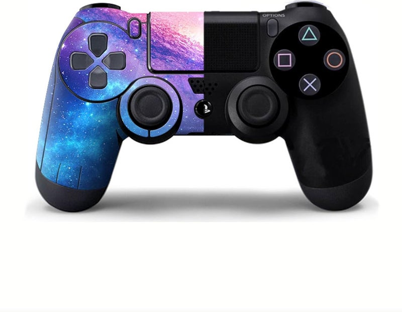 Oiokew جلد ليد تحكم PS4، 3 قطع ملصق غطاء فينيل كامل الجسم ليد تحكم بلاي ستيشن 4 (يد تحكم PS4 رقم 11) بنية عملية / تصميم عملي - Image 4