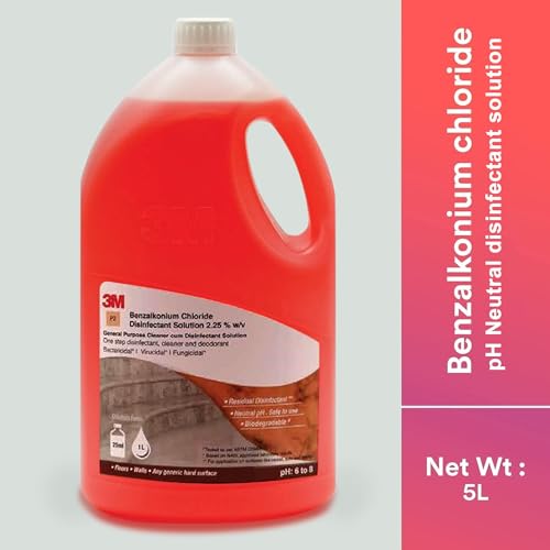 3M General Purpose Cleaner Solution P2, All-purpose Cleaners for Glass, Floor, Plastic, Stainless Steel, Fast Cleaner with Pleasant Fragrance (5L, Pack of 1) - Image 2