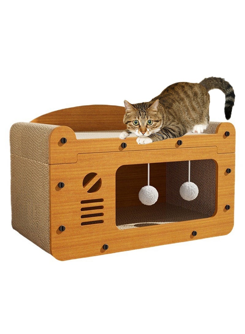 Kidle Cat Scratching Board Board Cat Cat Claw Board Cat House Cat Nest Cardboard Cats House for Cats Kittens Scratch Box Board for Cat Scratching Post for Indoor Cats Bed - Image 1
