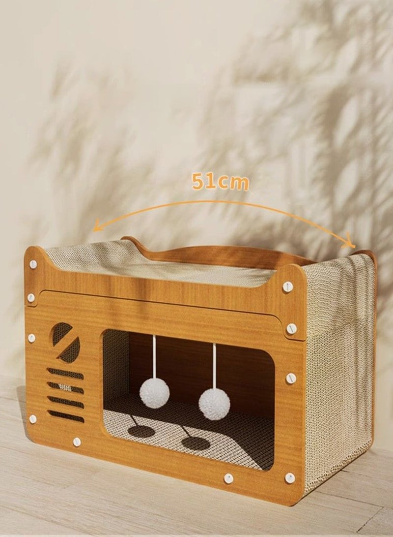 Kidle Cat Scratching Board Board Cat Cat Claw Board Cat House Cat Nest Cardboard Cats House for Cats Kittens Scratch Box Board for Cat Scratching Post for Indoor Cats Bed - Image 5