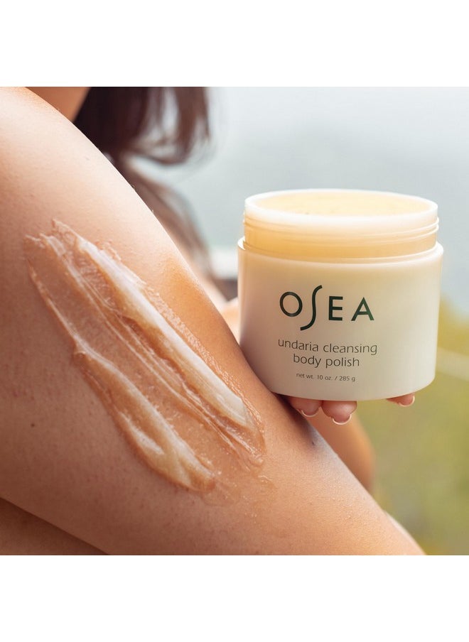 OSEA OSEA Undaria Cleansing Body Polish 10oz - Spa-Worthy AHA Body Exfoliator with Pumice and Undaria Seaweed - Nourishing Cleanser & Body Scrub - Clean Beauty - Vegan Body Care  - Image 3
