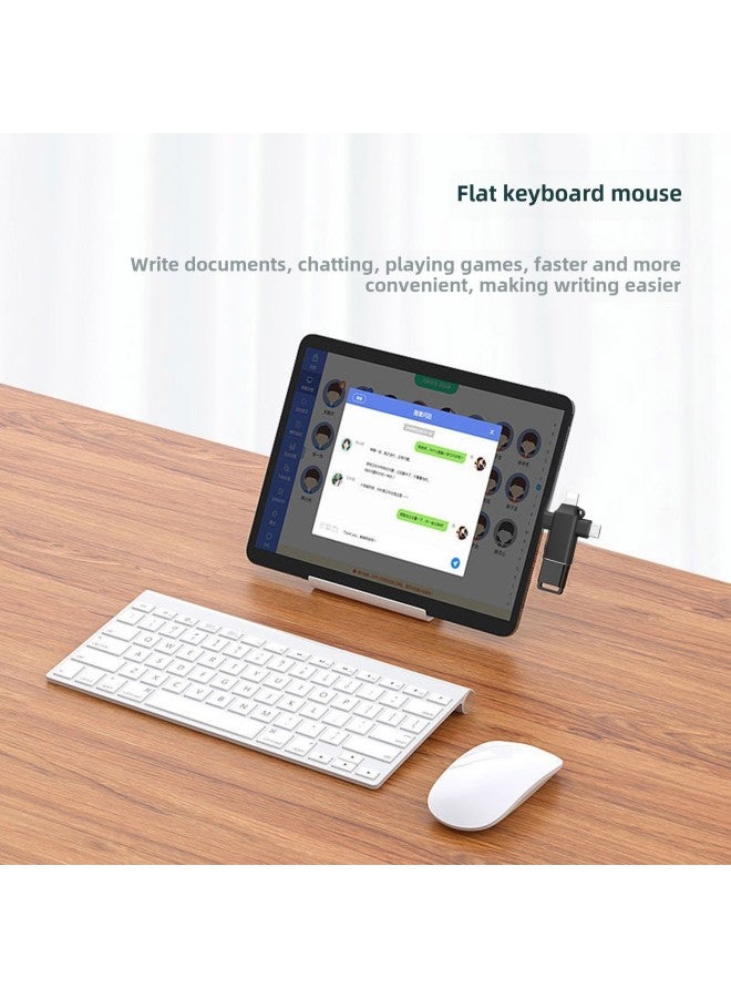 Applicable To Apple Huawei Typec Adapter OTG Three-in-one Tablet Reading USB Mouse USB3.0 Converter-Number Of Interfaces:OTG Three-in-one Adapter Black  - Image 5