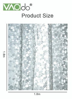 Plastic Waterproof Bath Curtain Long Shower Curtain Liner Mold and Mildew Resistant with 12 Plastic Hooks Clear 180CM*180CM - pzsku/Z67F7460288F38CC8C93DZ/45/_/1676865412/cc7a3b52-6094-4c02-8d33-1431bdedada6