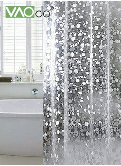 Plastic Waterproof Bath Curtain Long Shower Curtain Liner Mold and Mildew Resistant with 12 Plastic Hooks Clear 180CM*180CM - pzsku/Z67F7460288F38CC8C93DZ/45/_/1676865413/3b8029ef-5aa0-4024-8ffc-c00a39d70fc0