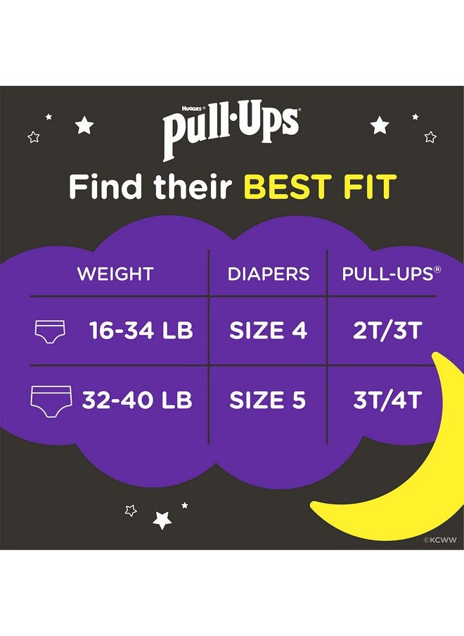 Pull-Ups Pull-Ups Girls' Nighttime Potty Training Pants Training Underwear, 3T-4T, 18 Ct  - Image 4