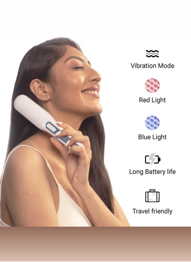 ProTouch - PROTOUCH LED Hair Therapy Comb with Red & Blue LED light scalp treatment & Vibration massage | Hair Fall control | Scalp Massage | Portable & Detangling | For Men & Women | All Hair Type - Image 1
