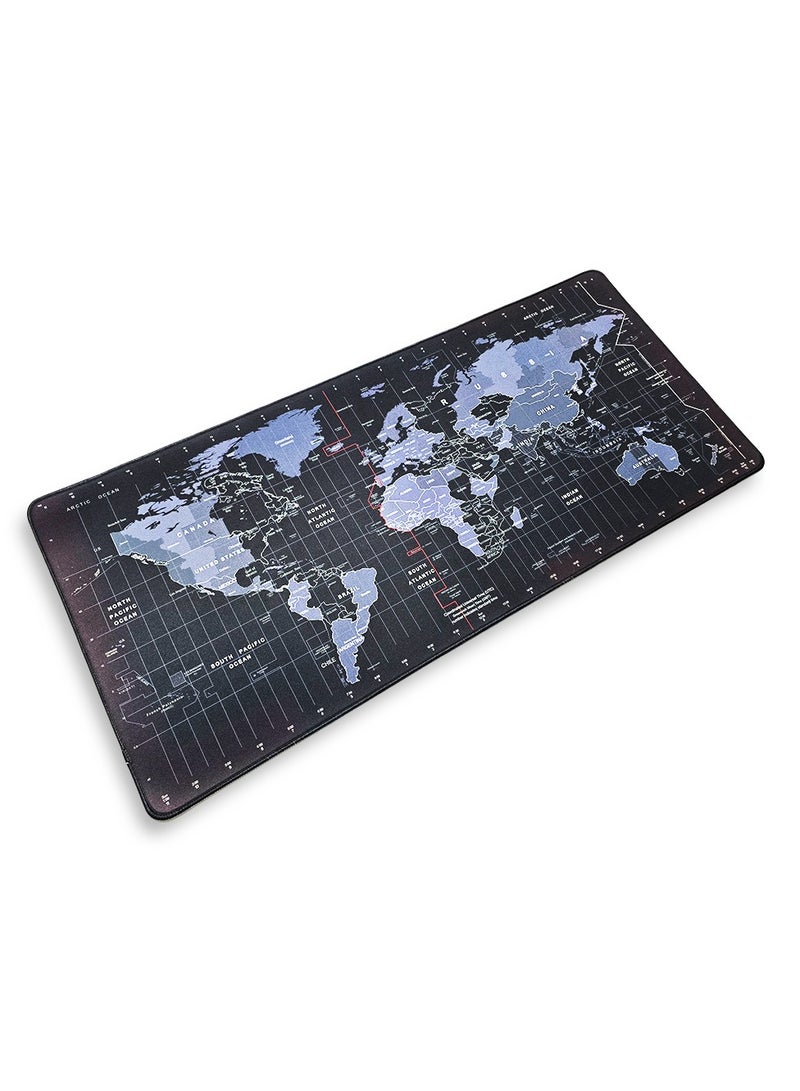 Large Mouse Pad, World Map Design (90cm x 40cm x 2mm), HD Print Pattern Desk Mat, Extended Mouse Pad and Keyboard Mouse Pads, Waterproof Fabric Surface Mouse Pads for Office, Anti-Slip Rubber Base - Image 2