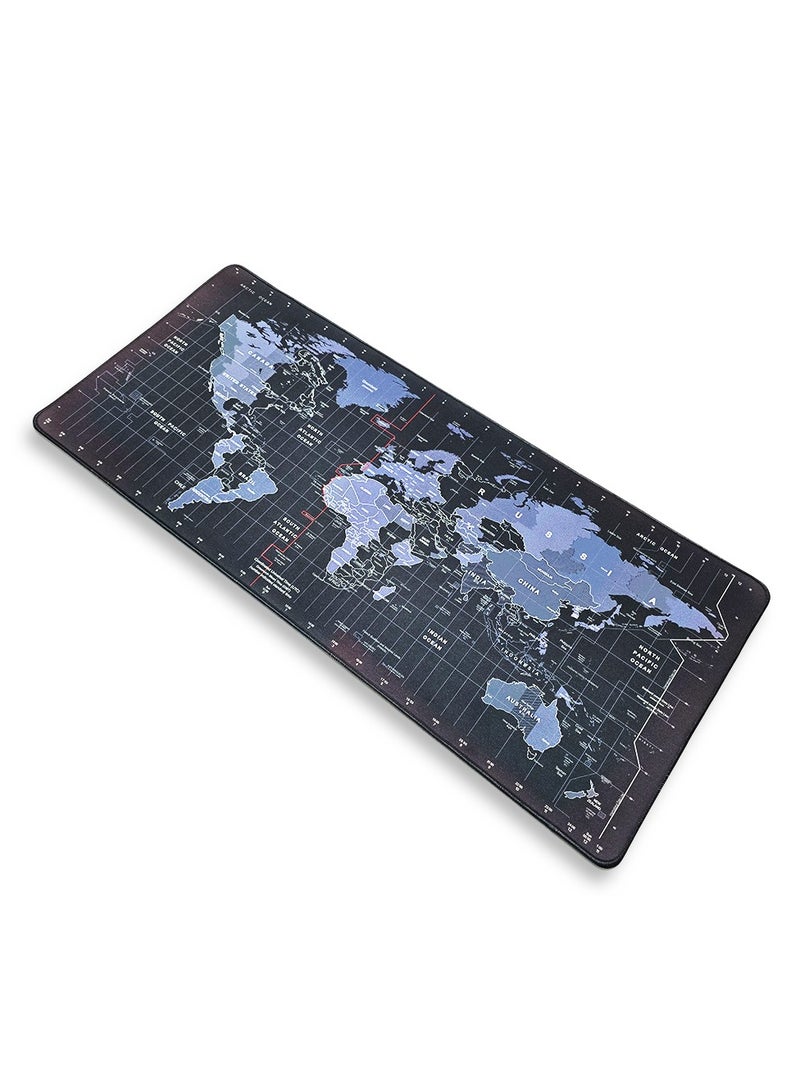 Large Mouse Pad, World Map Design (90cm x 40cm x 2mm), HD Print Pattern Desk Mat, Extended Mouse Pad and Keyboard Mouse Pads, Waterproof Fabric Surface Mouse Pads for Office, Anti-Slip Rubber Base - Image 4