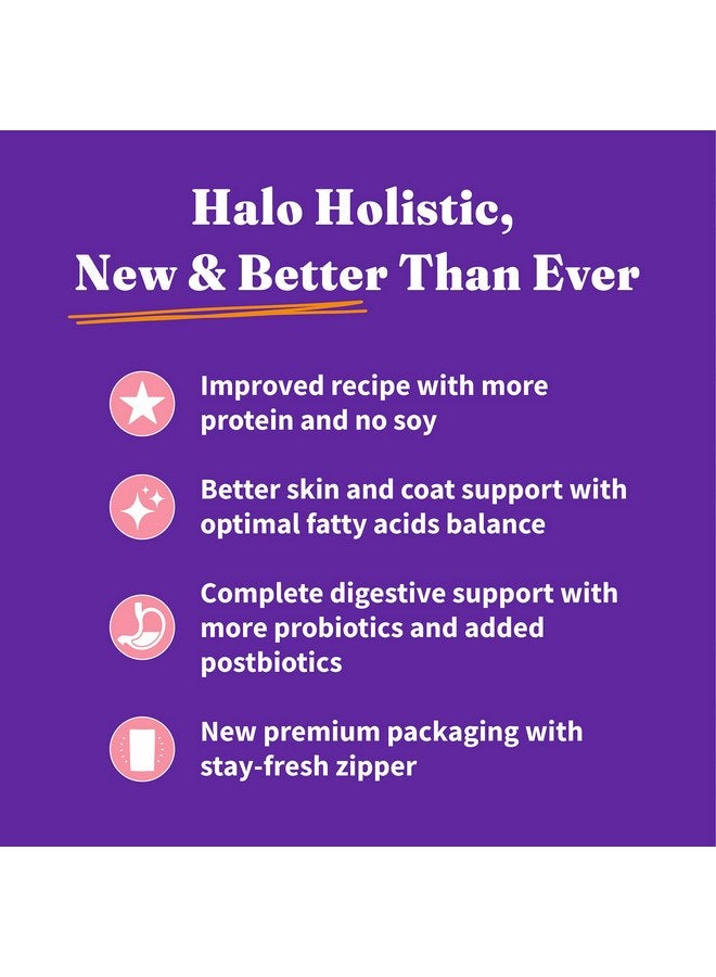 Halo Holistic Cat Food Dry, Wild-caught Salmon and Whitefish Recipe, Complete Digestive Health, Dry Cat Food Bag, Adult Formula, 6-lb Bag - Image 3