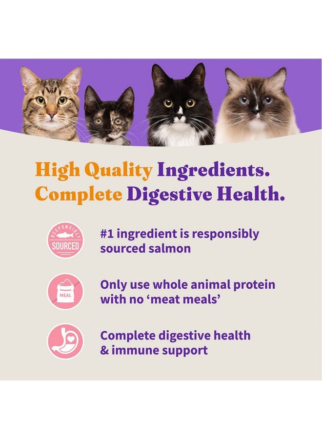 Halo Holistic Cat Food Dry, Wild-caught Salmon and Whitefish Recipe, Complete Digestive Health, Dry Cat Food Bag, Adult Formula, 6-lb Bag - Image 5