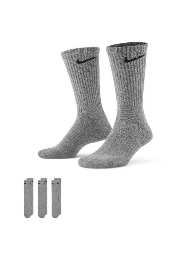 Nike Unisex Nike Everyday Cushioned Crew Socks 3-Pair - Image 1