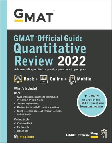 Gmat Official Guide Quantitative Review 2022 Book Online Question Bank
