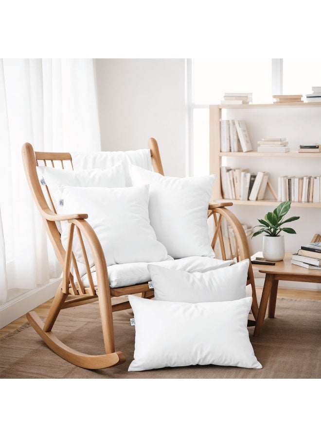 REST Bedding Throw Pillows Insert Cushion Filler Outer Cover Non Woven Hollowfiber Filling 400 gm Ultra Soft Fiber Size 30x50cm , 12x20inch Cushion Inserts Home Decor  White (Pack of 1) - Image 2