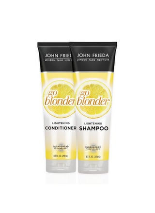 Sheer Blonde Go Blonder Shampoo And Conditioner Set, 8.3 Ounce Gradual Lightening, In Shower Lightening Treatment, For Natural Or Color-Treated Hair, With Citrus And Chamomile - pzsku/Z67F78C015E375726BFFFZ/45/_/1734183477/ec24443c-39a0-4cd9-b1b3-8530c9a636a7