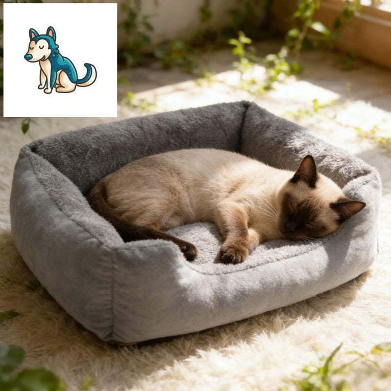 DIY Green Dog Sticker Square Pet Sofa Thickened Sponge Bean Green Color - Image 3