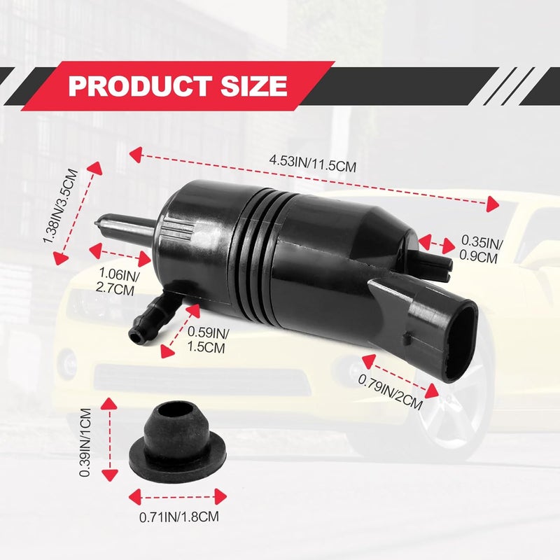 RBOKO Windshield Washer Pump for Chevrolet and GMC - Image 2