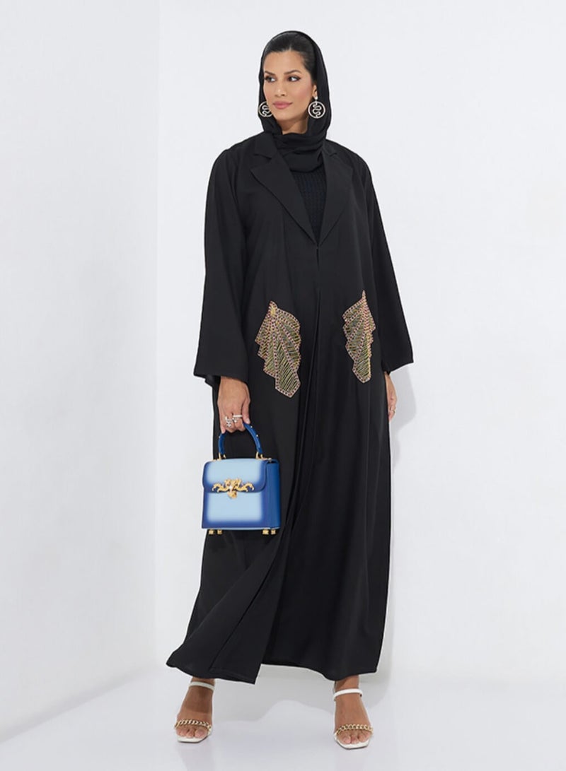 روزيت عباية عباية مميزة مطرزة يدويا - Image 4