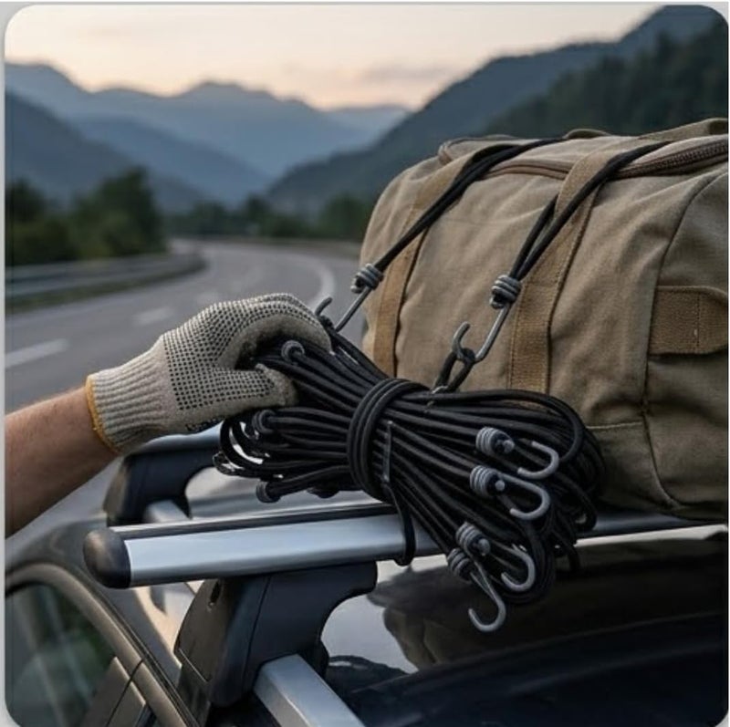 Hasanat Essentials Heavy-Duty Bungee Net Cargo Organizer for Bicycles and Motorcycles - Image 5