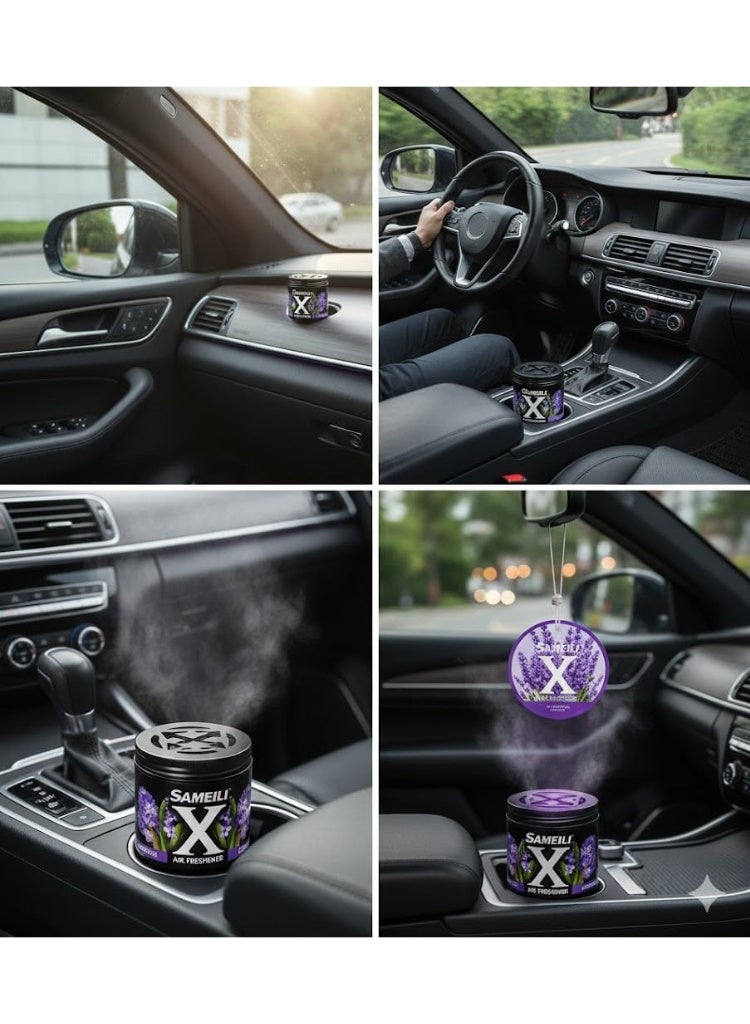 SAMEILI Lavender Air Freshener for Car and Home – Long Lasting Gel Fragrance in Black Jar – Odor Eliminator for Vehicle, Office, Bathroom and Small Spaces – Compact Scented Deodorizer Canister - Image 5