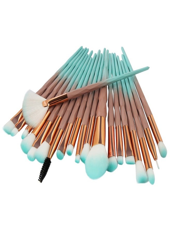 Tenmon 20Pcs Unicorn Makeup Brush Set Professional Face Eye Shadow Eyeliner Foundation Blush Lip Makeup Brushes Powder Liquid Cream Cosmetic Brush - Image 3