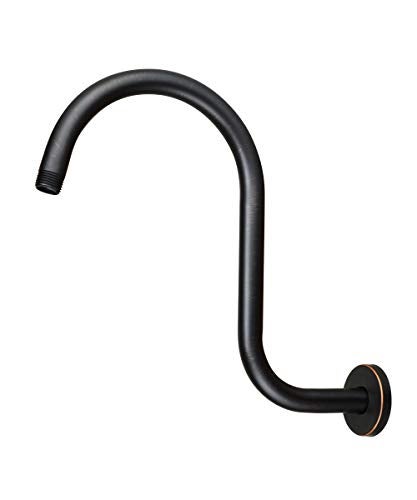 Purelux Goose Neck Shower Arm Made of Stainless Steel, Oil Rubbed Bronze Showerhead Extension - Image 1