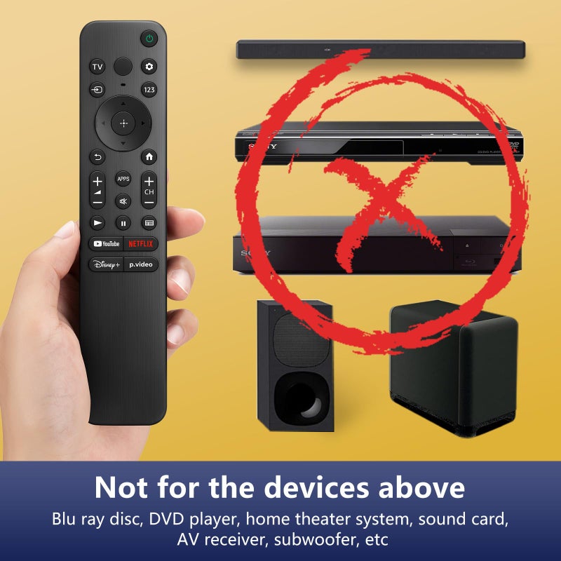 OMAIC for Sony Bravia TV Remote, Replacement for All Sony LED OLED Smart TVs. 1-Year Warranty.No Voice Function. - Image 4