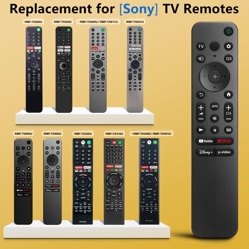 OMAIC for Sony Bravia TV Remote, Replacement for All Sony LED OLED Smart TVs. 1-Year Warranty.No Voice Function. - Image 3