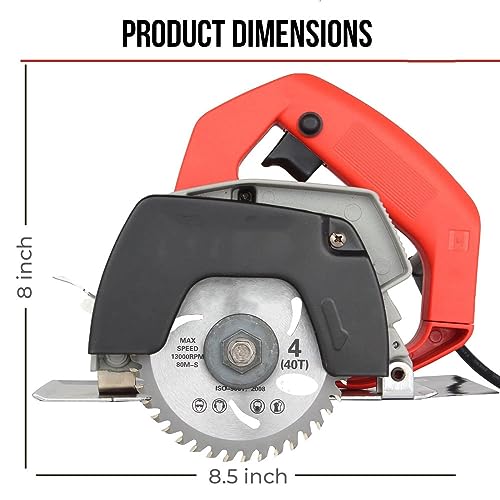 MLD 4 inch height adjustable tiles cutter machine 1050w marble cutting machine With 3 Pieces Wheels/Discs for Cutting Wood/Metal/Brick/Marble (Size -110mm, Plastic, multicolor) - Image 3