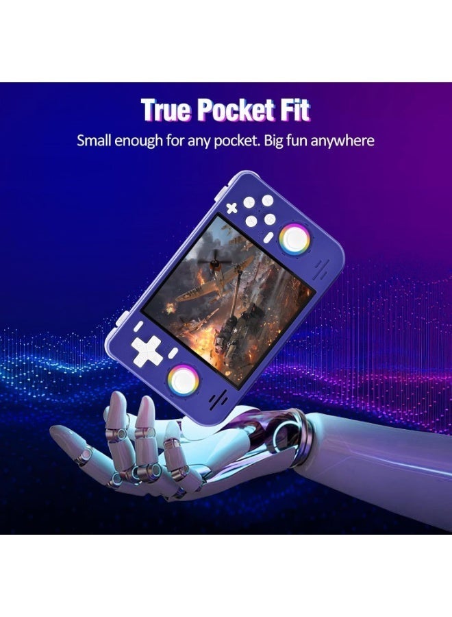 Western Mountains RF40H Handheld Game Console, 4.0" Retro Gaming Console Preloaded 20,000+ Classic Games, Open Source Linux System, Support WiFi Online Play, Portable Pocket Hand Held Video Game (Purple) - Image 2