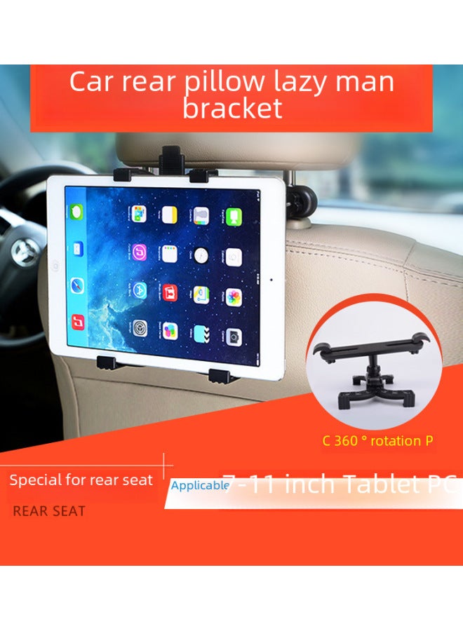 Car Rear Pillow Bracket Headrest Bracket Flat Car Bracket Car Rear Seat Bracket Mobile Phone Flat Universal-Color:Black-Applicable Dimensions:6-10 Inch - Image 3