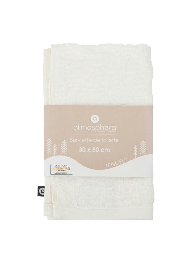 لوفت منشفة، مجموعة من قطعتين، الطول 30 × العرض 0.5 × الارتفاع 50 سم، أبيض، قطن - 194376Z - Image 2